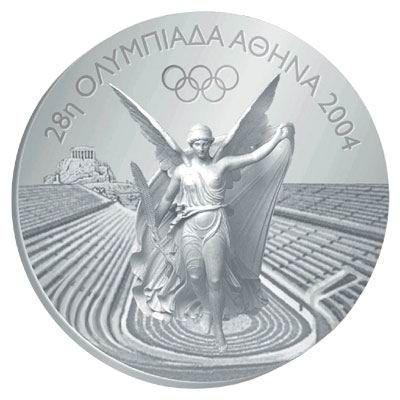 雅典奥运会金牌样式
